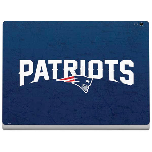 NFL New England Patriots Distressed Surface Book 2 13.5in Skin