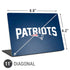 NFL New England Patriots Distressed Universal Laptop 11in (8.8 x 6.2in) Skin
