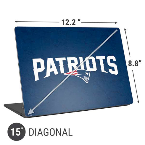 NFL New England Patriots Distressed Universal Laptop 15in (12.2 x 8.8in) Skin
