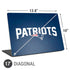 NFL New England Patriots Distressed Universal Laptop 17in (13.8 x 10in) Skin