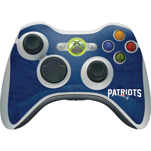 NFL New England Patriots Distressed Xbox 360 Wireless Controller Skin