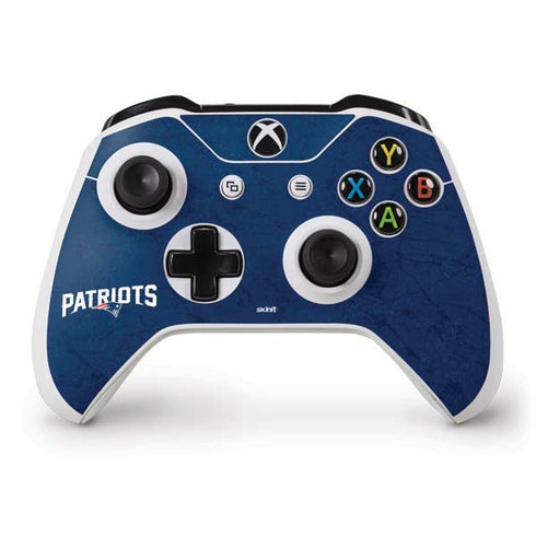 NFL New England Patriots Distressed Xbox One S Controller Skin