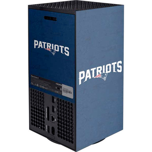 NFL New England Patriots Distressed Xbox Series X Console Skin