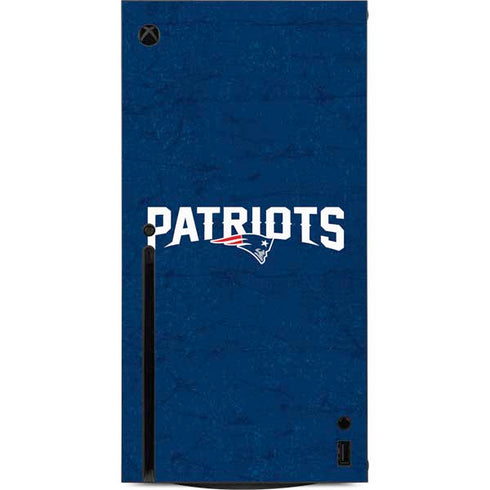 NFL New England Patriots Distressed Xbox Series X Console Skin