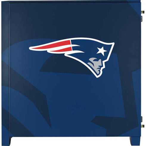 NFL New England Patriots Double Vision Corsair 4000D Tempered Glass Mid-Tower ATX Case Skin