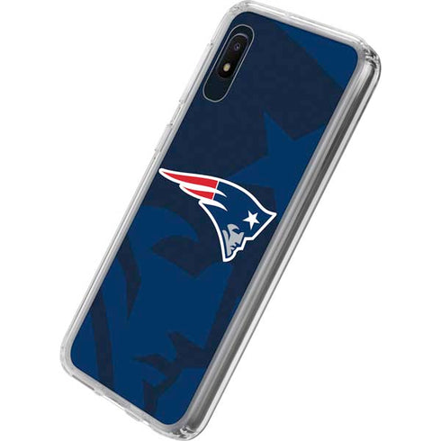 NFL New England Patriots Double Vision Galaxy A10e Clear Case