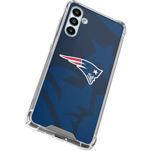 NFL New England Patriots Double Vision Galaxy A13 5G Clear Case