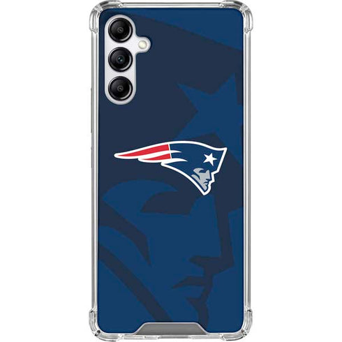 NFL New England Patriots Double Vision Galaxy A15 5G Clear Case