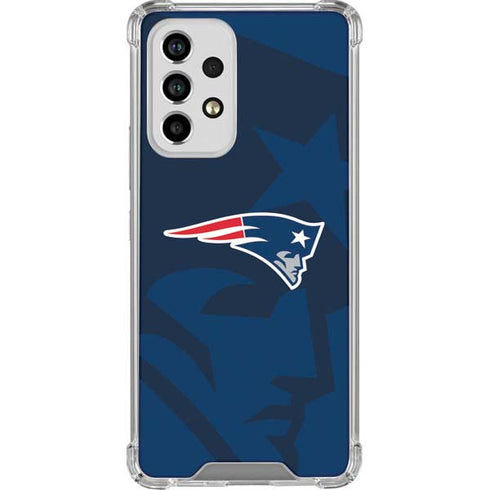 NFL New England Patriots Double Vision Galaxy A33 5G Clear Case