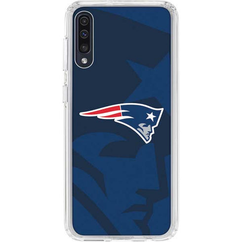 NFL New England Patriots Double Vision Galaxy A50 Clear Case