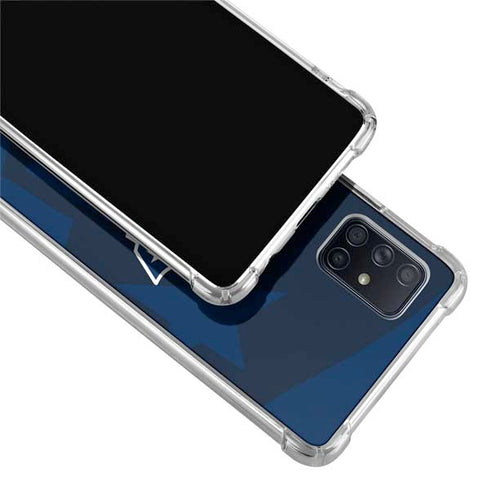 NFL New England Patriots Double Vision Galaxy A71 5G Clear Case