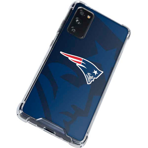 NFL New England Patriots Double Vision Galaxy S20 FE Clear Case