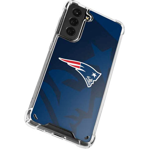 NFL New England Patriots Double Vision Galaxy S21 Plus 5G Clear Case