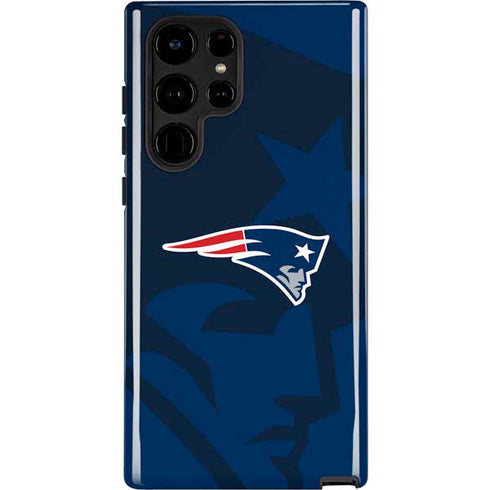 NFL New England Patriots Double Vision Galaxy S22 Ultra Pro Case