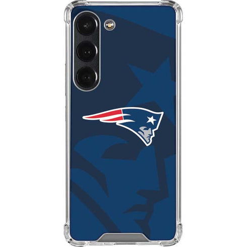 NFL New England Patriots Double Vision Galaxy S23 Clear Case
