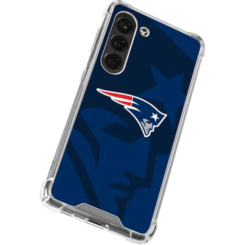 NFL New England Patriots Double Vision Galaxy S23 Clear Case