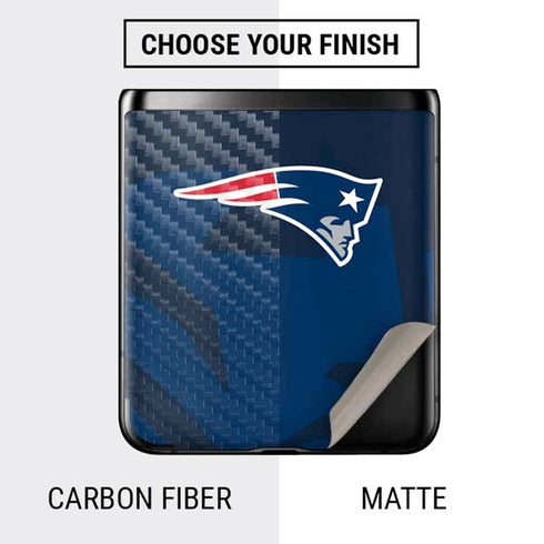NFL New England Patriots Double Vision Galaxy Z Flip Skin