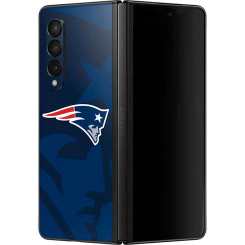 NFL New England Patriots Double Vision Galaxy Z Fold3 5G Skin