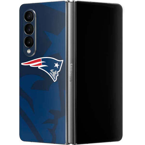 NFL New England Patriots Double Vision Galaxy Z Fold4 5G Skin