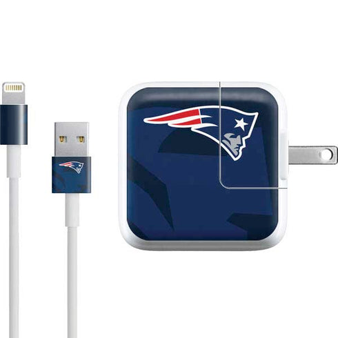 NFL New England Patriots Double Vision iPad Charger (10W USB) Skin