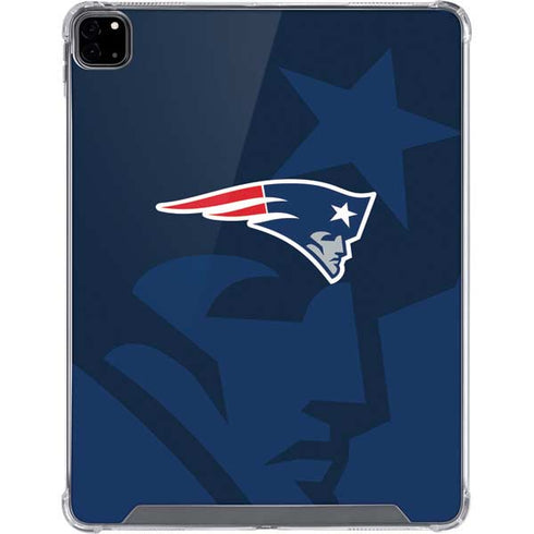 NFL New England Patriots Double Vision iPad Pro 12.9in (2020) Clear Case