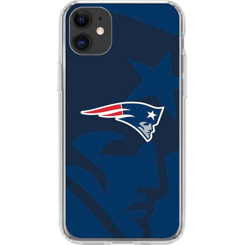 NFL New England Patriots Double Vision iPhone 11 Clear Case