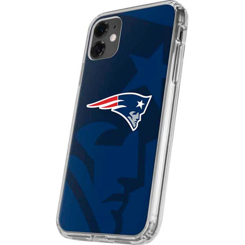 NFL New England Patriots Double Vision iPhone 11 Clear Case