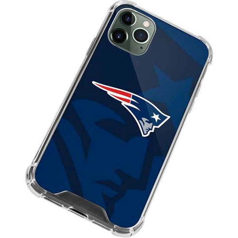 NFL New England Patriots Double Vision iPhone 11 Pro Max Clear Case