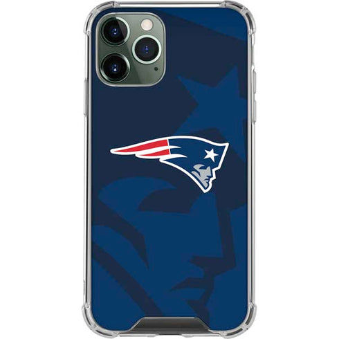 NFL New England Patriots Double Vision iPhone 12 Pro Clear Case
