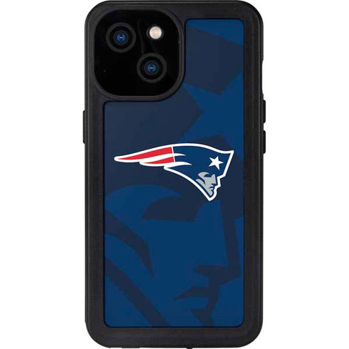 NFL New England Patriots Double Vision iPhone 13 Mini Waterproof Case