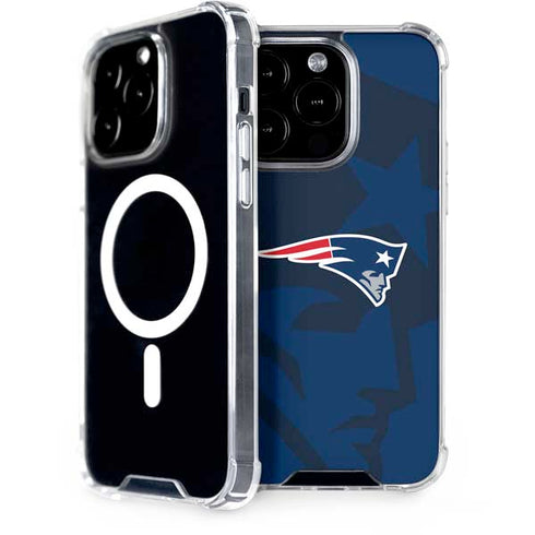 NFL New England Patriots Double Vision iPhone 15 Pro MagSafe Case
