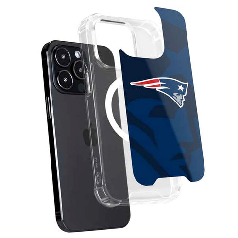 NFL New England Patriots Double Vision iPhone 15 Pro MagSafe Case