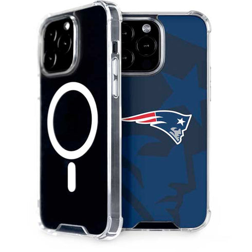 NFL New England Patriots Double Vision iPhone 14 Pro Max MagSafe Case