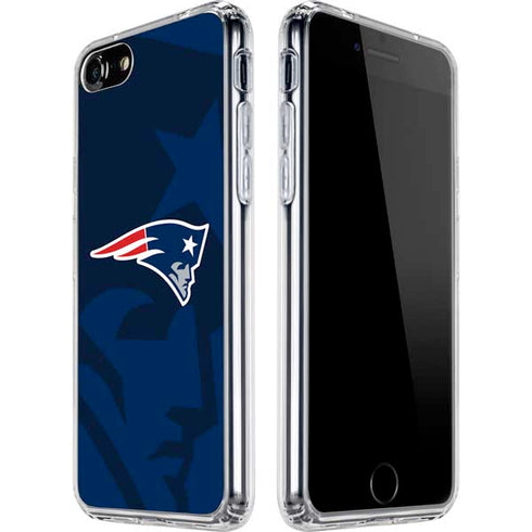 NFL New England Patriots Double Vision iPhone SE (2nd & 3rd Gen) Clear Case