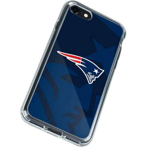NFL New England Patriots Double Vision iPhone SE (2nd & 3rd Gen) Clear Case