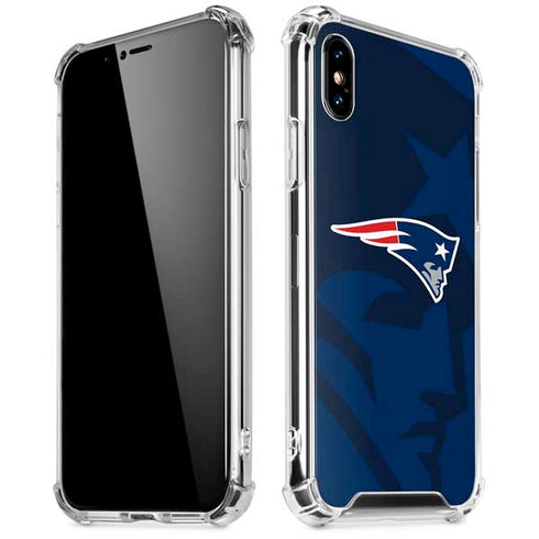 NFL New England Patriots Double Vision iPhone X/XS Clear Case