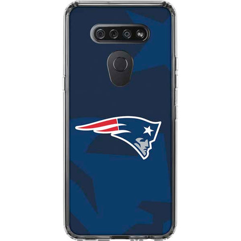 NFL New England Patriots Double Vision LG K51/Q51 Clear Case