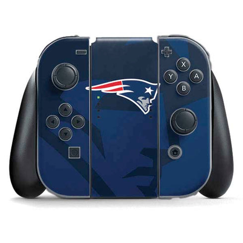 NFL New England Patriots Double Vision Nintendo Switch (2017-2021) Joy-Con Controller Skin