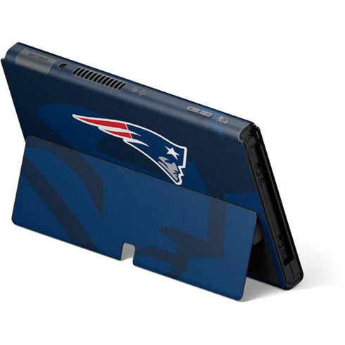 NFL New England Patriots Double Vision Nintendo Switch OLED (2021) Skin
