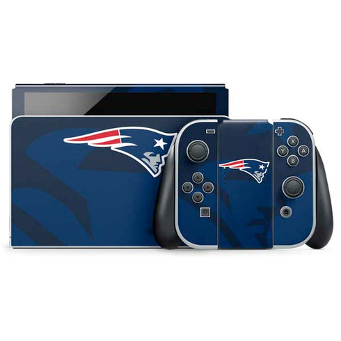 NFL New England Patriots Double Vision Nintendo Switch OLED (2021) Skin