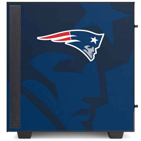 NFL New England Patriots Double Vision NZXT H510 Compact ATX Mid-Tower Case Skin