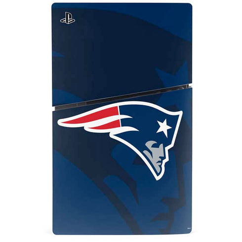 NFL New England Patriots Double Vision PS5 Slim Digital Edition Bundle Skin