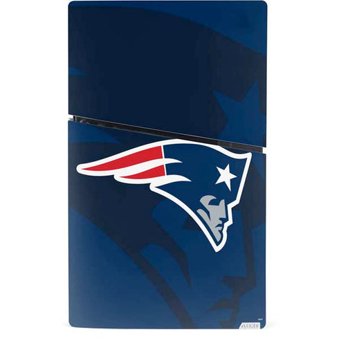 NFL New England Patriots Double Vision PS5 Slim Digital Edition Bundle Skin