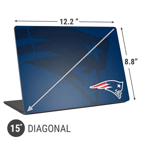 NFL New England Patriots Double Vision Universal Laptop 15in (12.2 x 8.8in) Skin