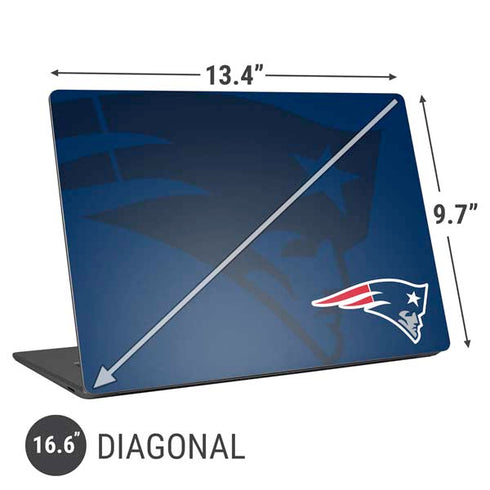 NFL New England Patriots Double Vision Universal Laptop 16.6in (13.4 x 9.7in) Skin