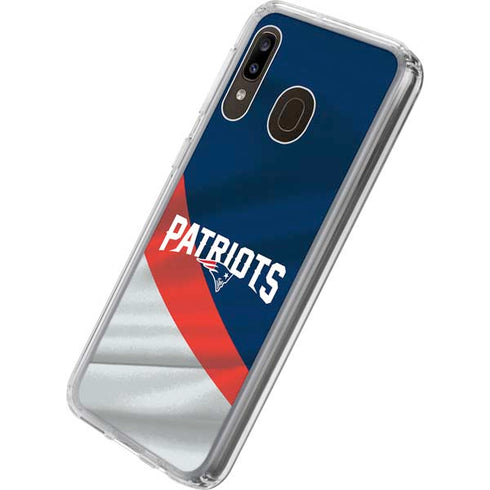 NFL New England Patriots Galaxy A20 Clear Case
