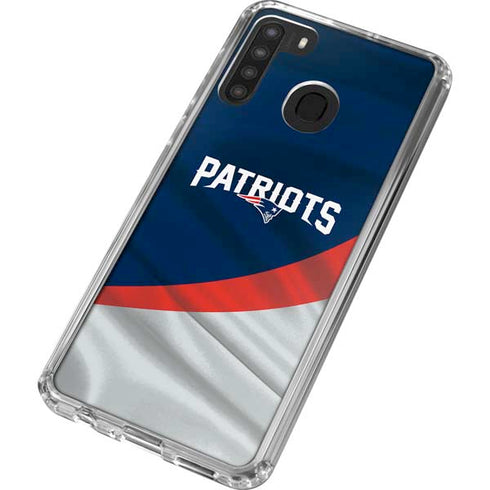 NFL New England Patriots Galaxy A21 Clear Case