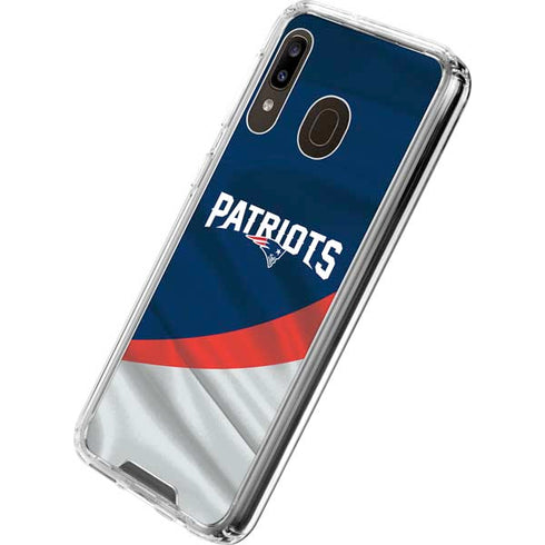NFL New England Patriots Galaxy A30 Clear Case