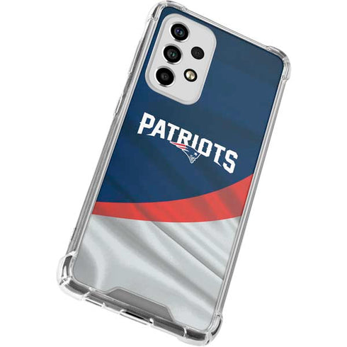 NFL New England Patriots Galaxy A53 5G Clear Case