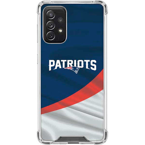NFL New England Patriots Galaxy A72 5G Clear Case